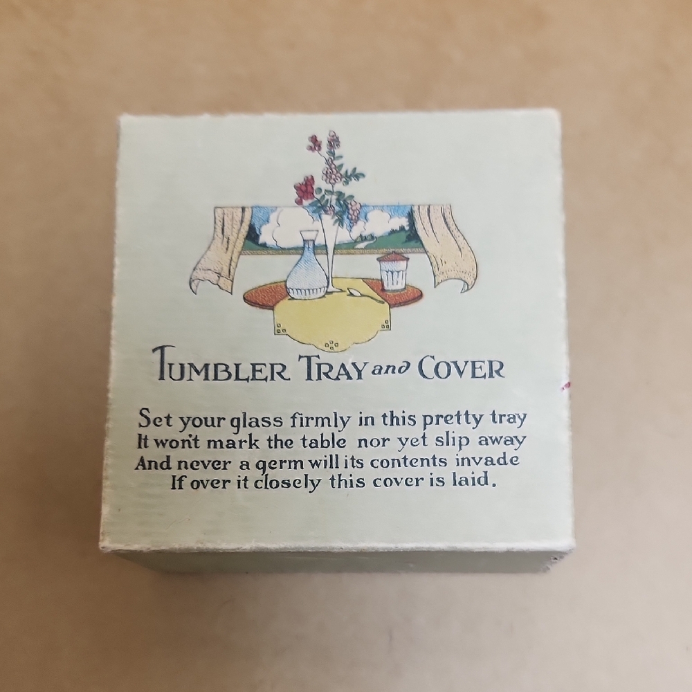 ***SALE 3 for $20*** Tumbler Tray and Cover with Floral Design